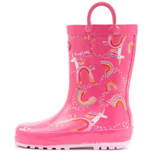 2020 Nouvelle mode Natural Rubber Logo Boots de pluie Bottes de pluie Gardez les bottes de pluie chaudes Femmes pour les enfants